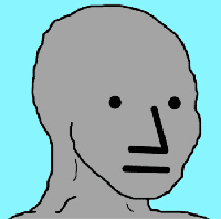 Are there non-playable characters in real life? Wojak meme.